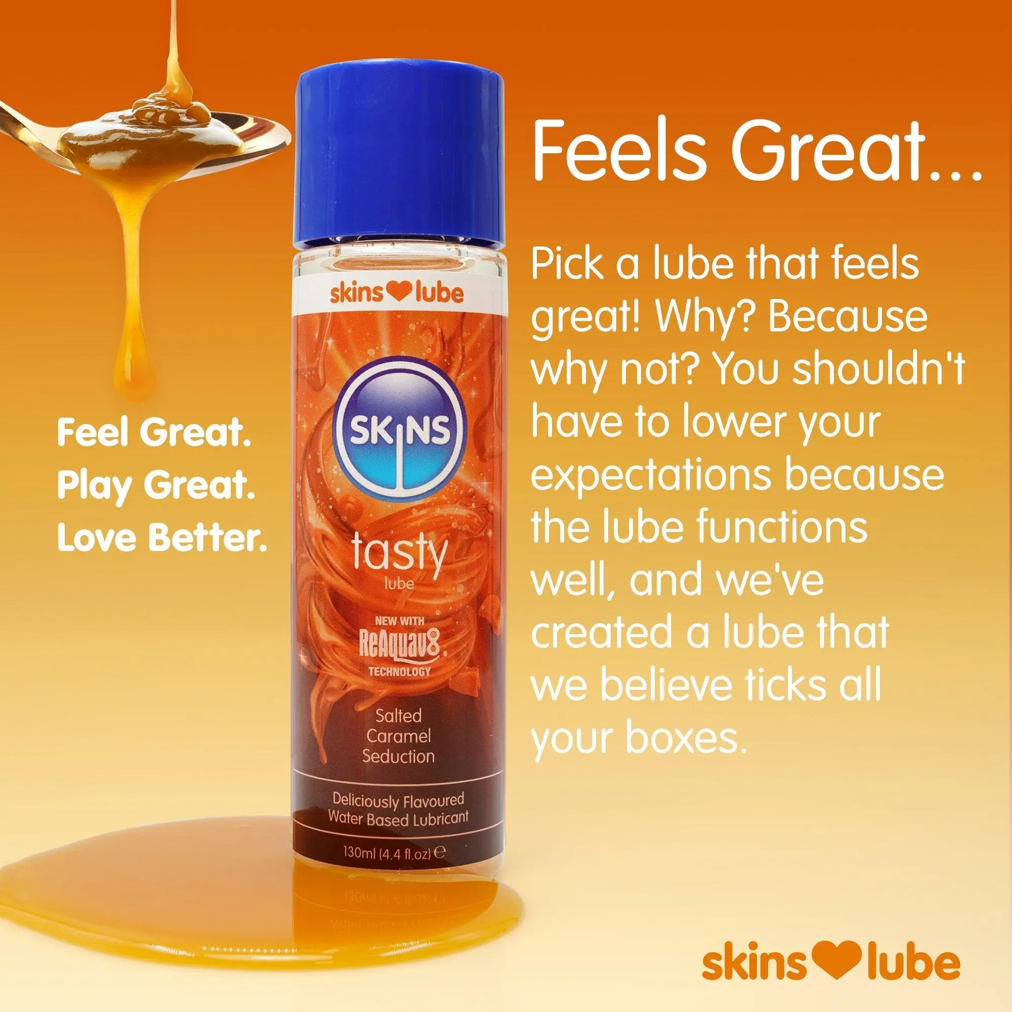 Skins Salted Caramel Water Based Lubricant - Image 3