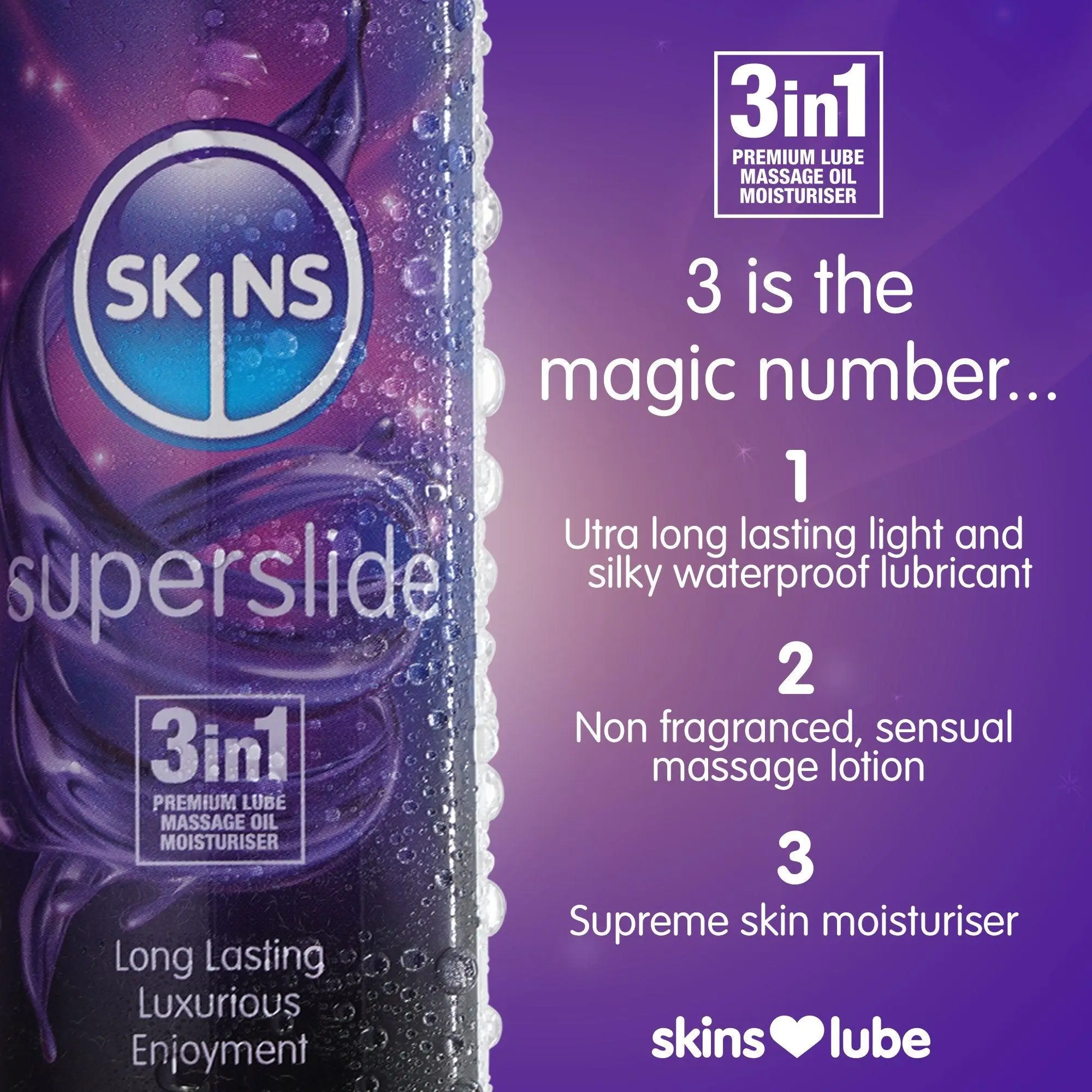 Skins Superslide Silicone Based Lubricant - Image 3